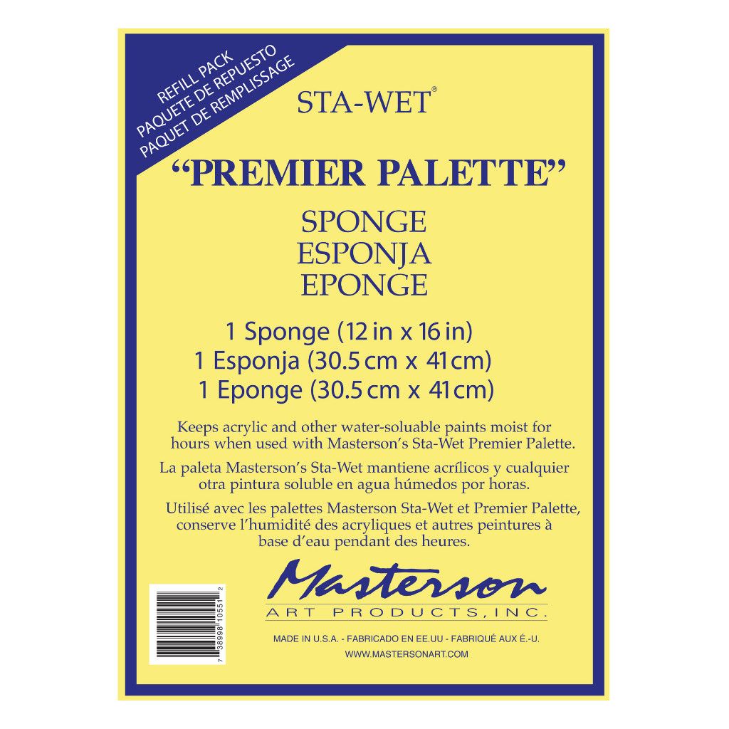 Masterson Sta-Wet Premier Sponge Refill 12x16 1pk