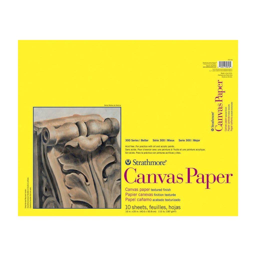 Strathmore 300 Canvas Paper Glue Bound 16"x20"