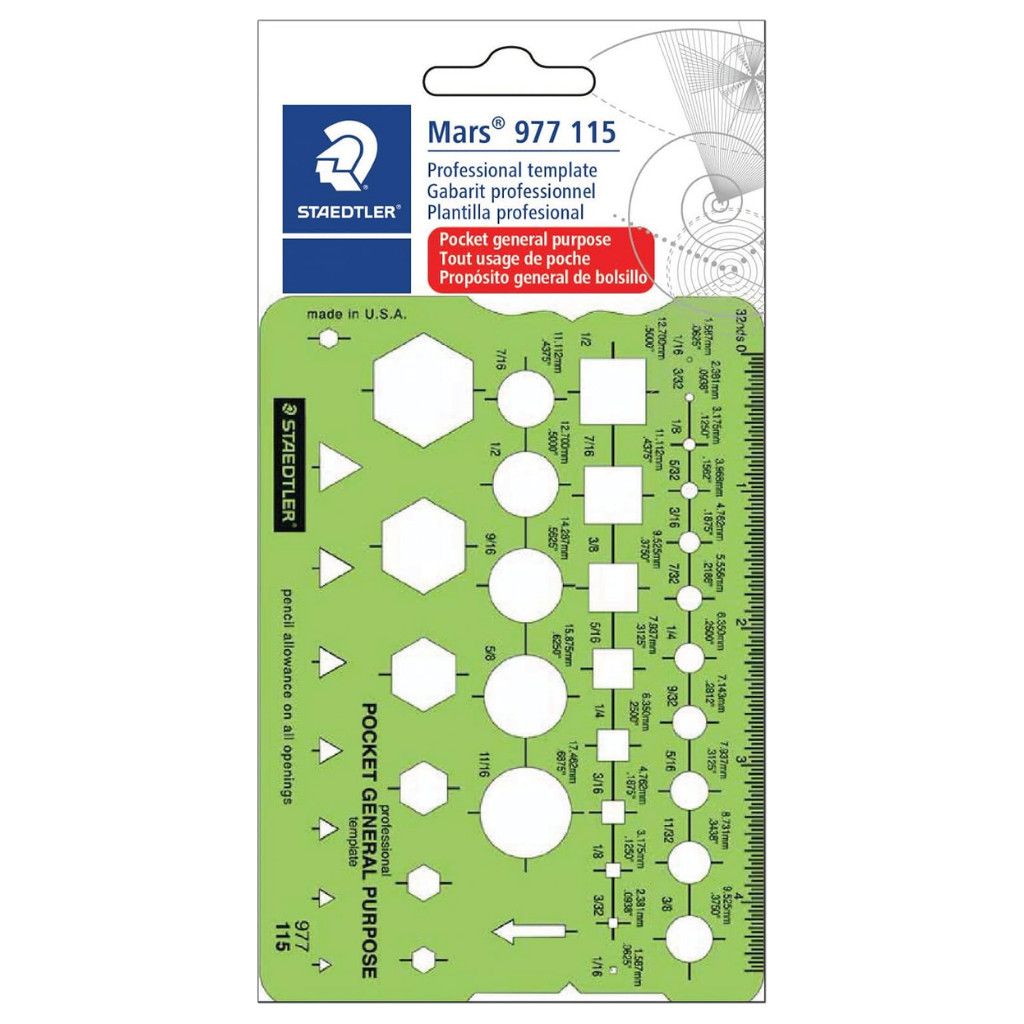 Staedtler Template General Purpose Pocket [977 115]
