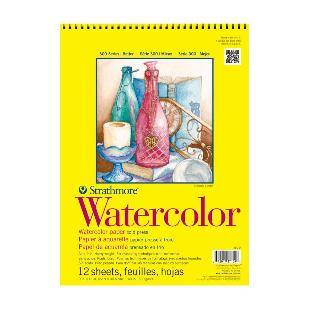 Strathmore 300 Watercolor Wire Bound 9"x12"