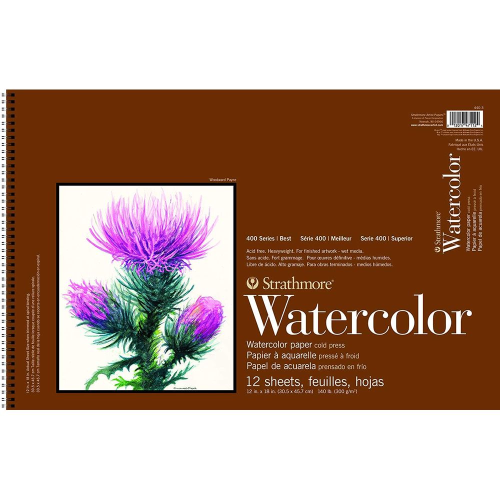 Strathmore 400 Watercolor Wire Bound 18"x24" 12shts
