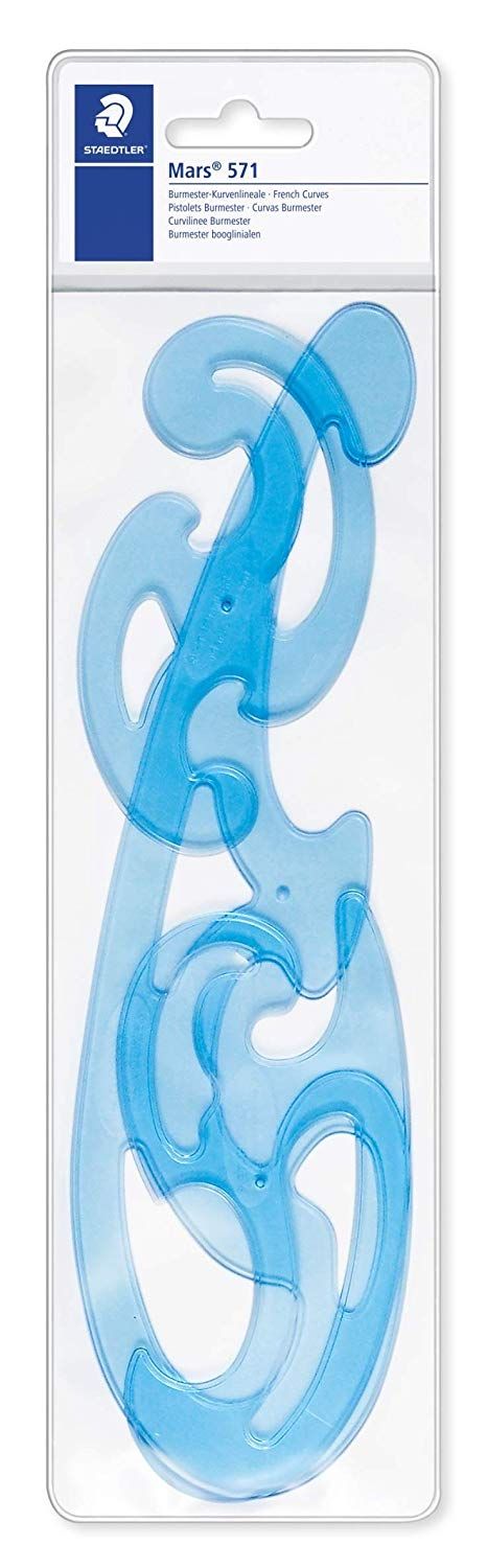 Staedtler French Curve Set of 3 [571 40WPA6]