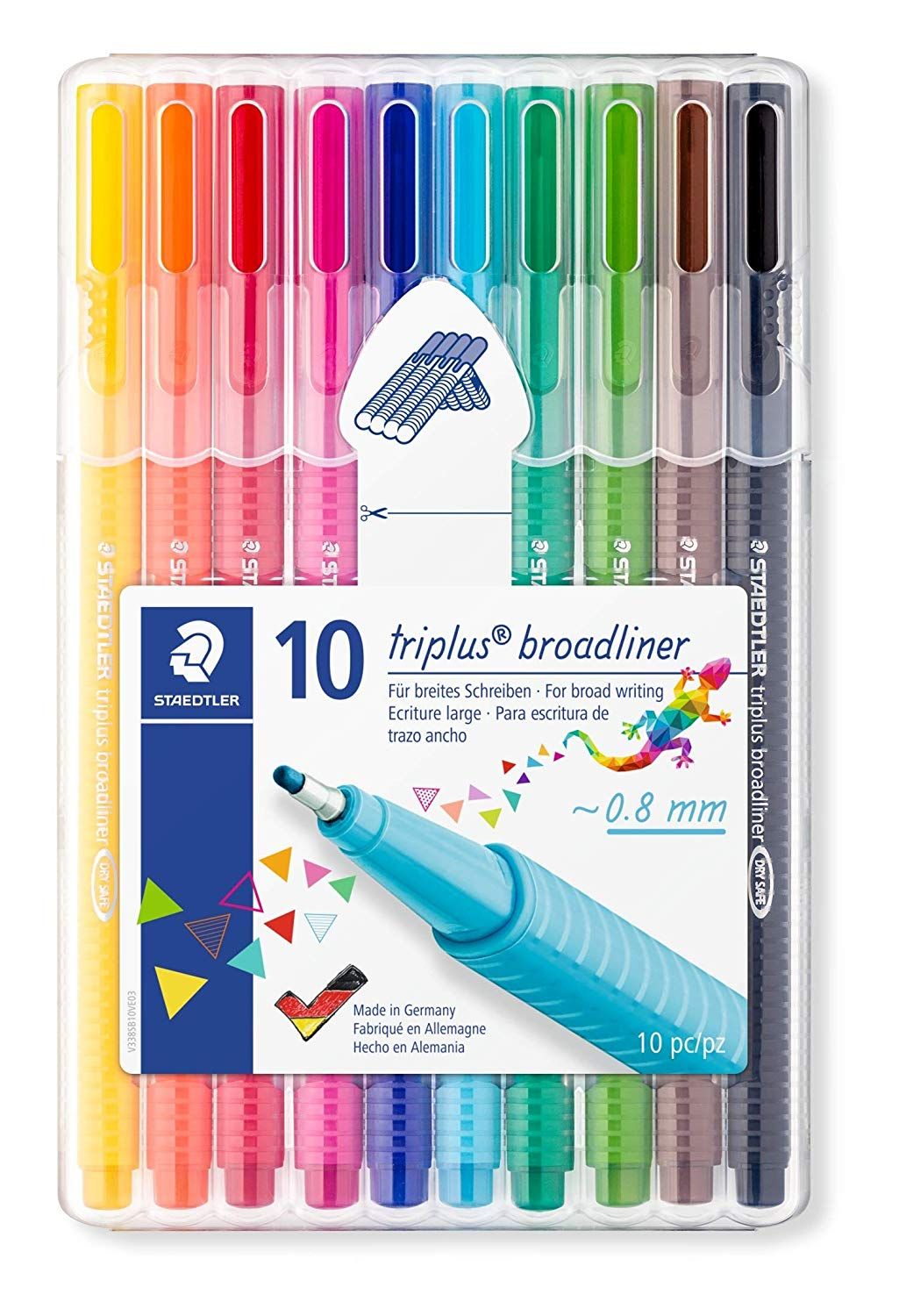 Staedtler Triplus Broadliner 0.8mm Set of 10