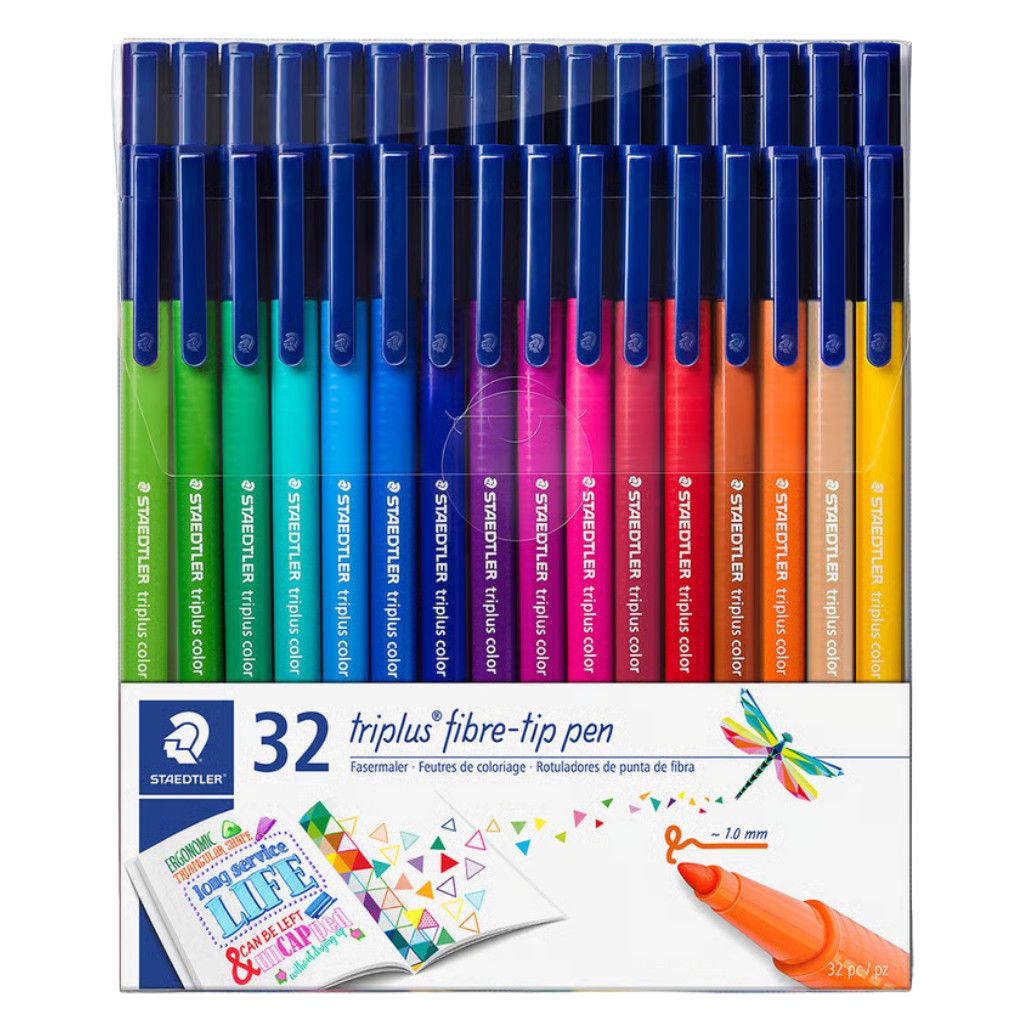 Staedtler Triplus Fiber-Tip 1.0mm Set of 32
