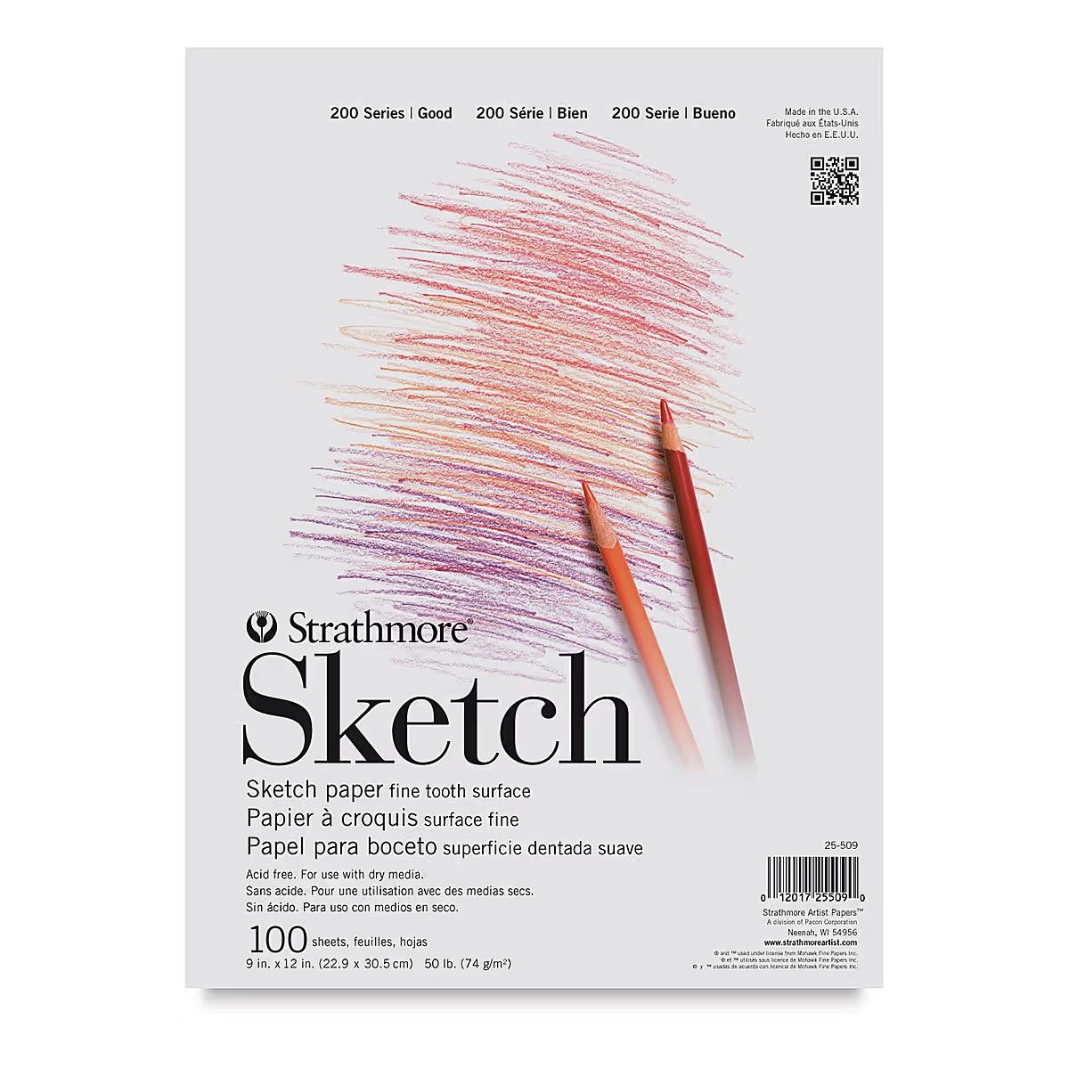 Strathmore 200 Sketch Cloth Bound 9"x12" **T**