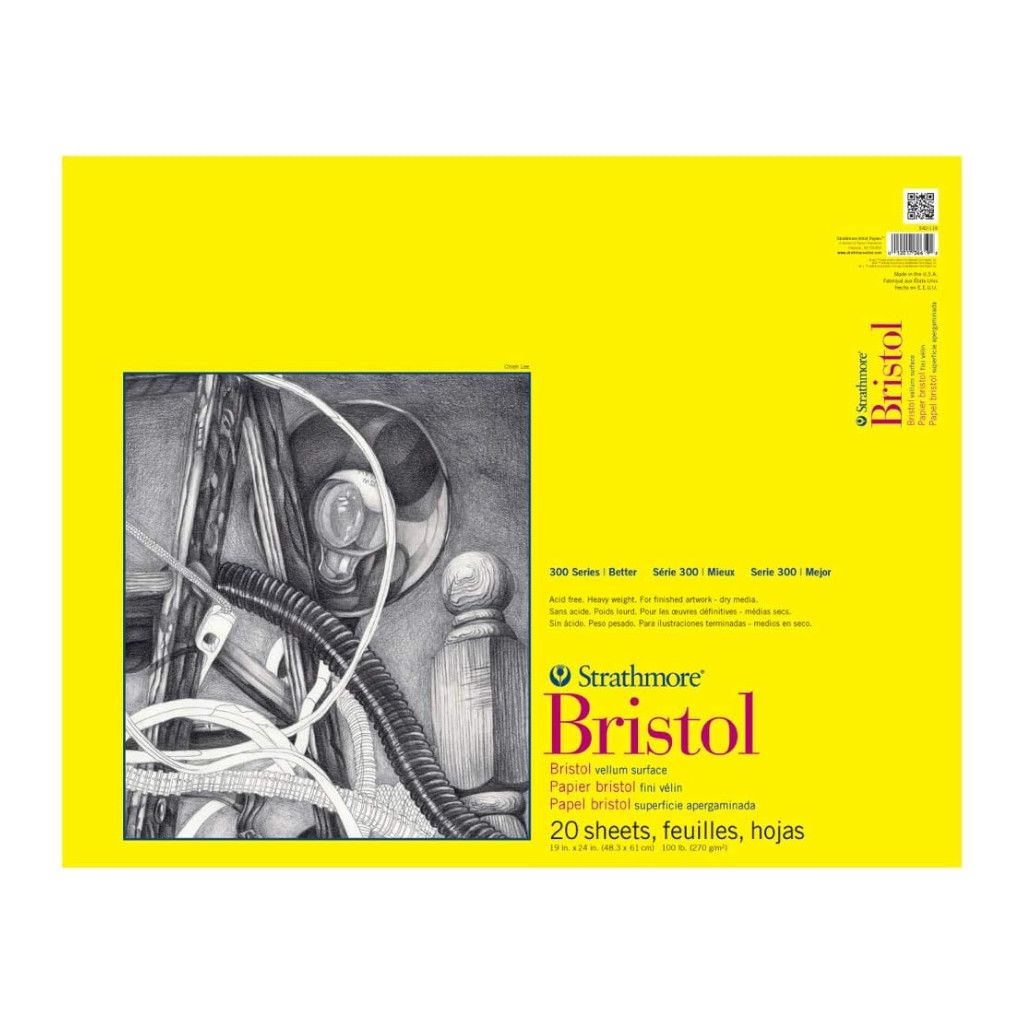 Strathmore 300 Bristol Vellum Tape Bound 19" x 24"