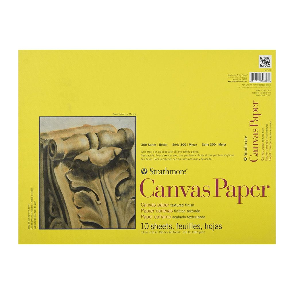 Strathmore 300 Canvas Paper Glue Bound 12" x 16"