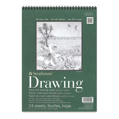 Strathmore 400 Recycled Drawing Wire Bound 9" x 12"