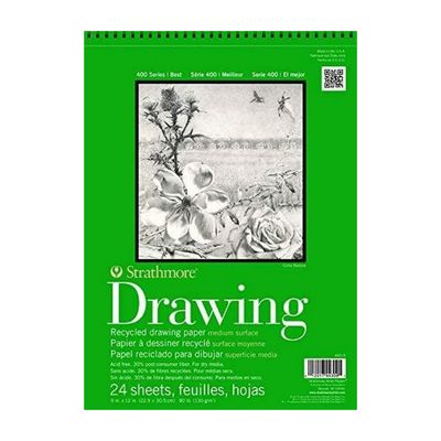 Strathmore 400 Recycled Drawing Wire Bound 9" x 12" 24shts