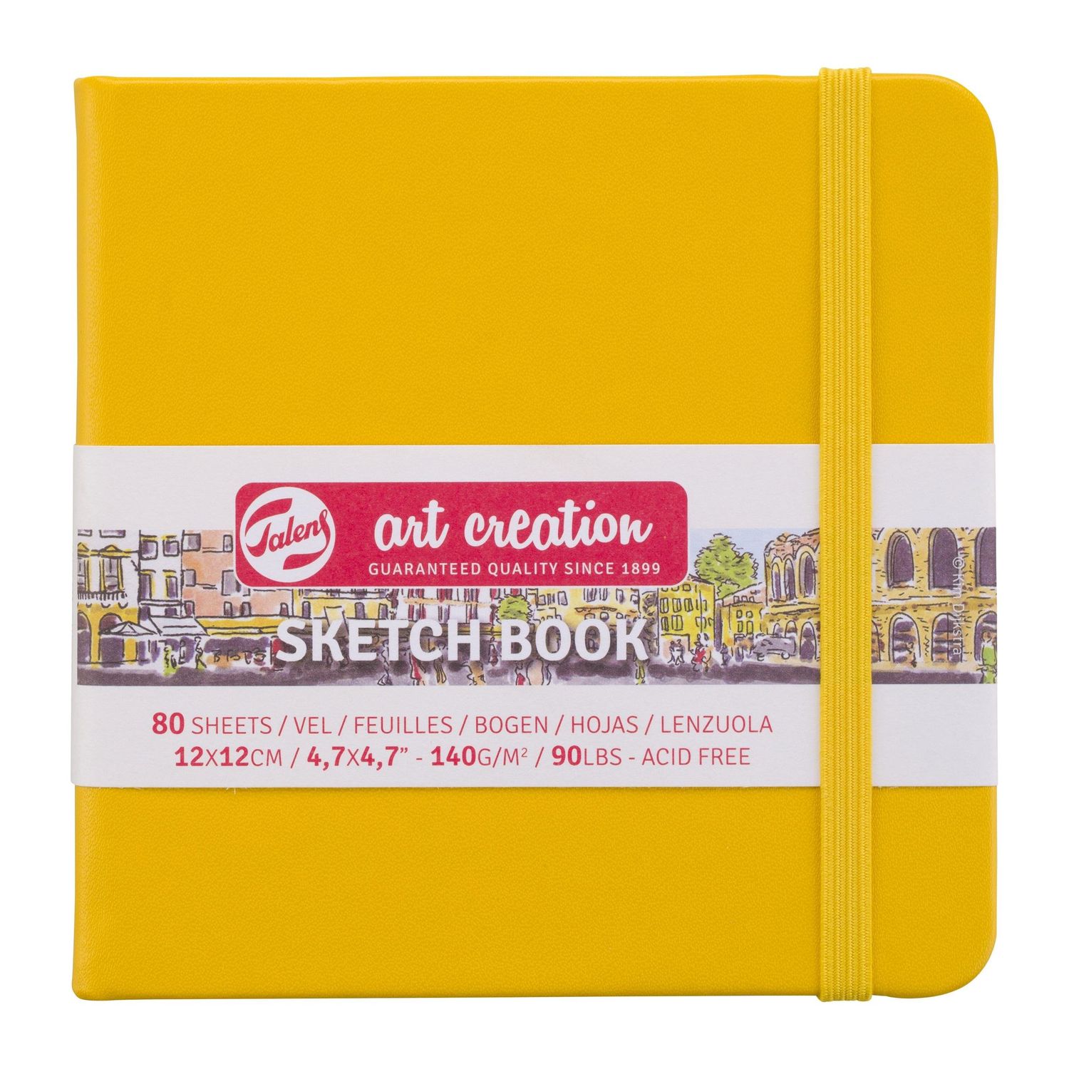 Talens Art Creation Sketch Book 4.7" x 4.7" Golden Yellow