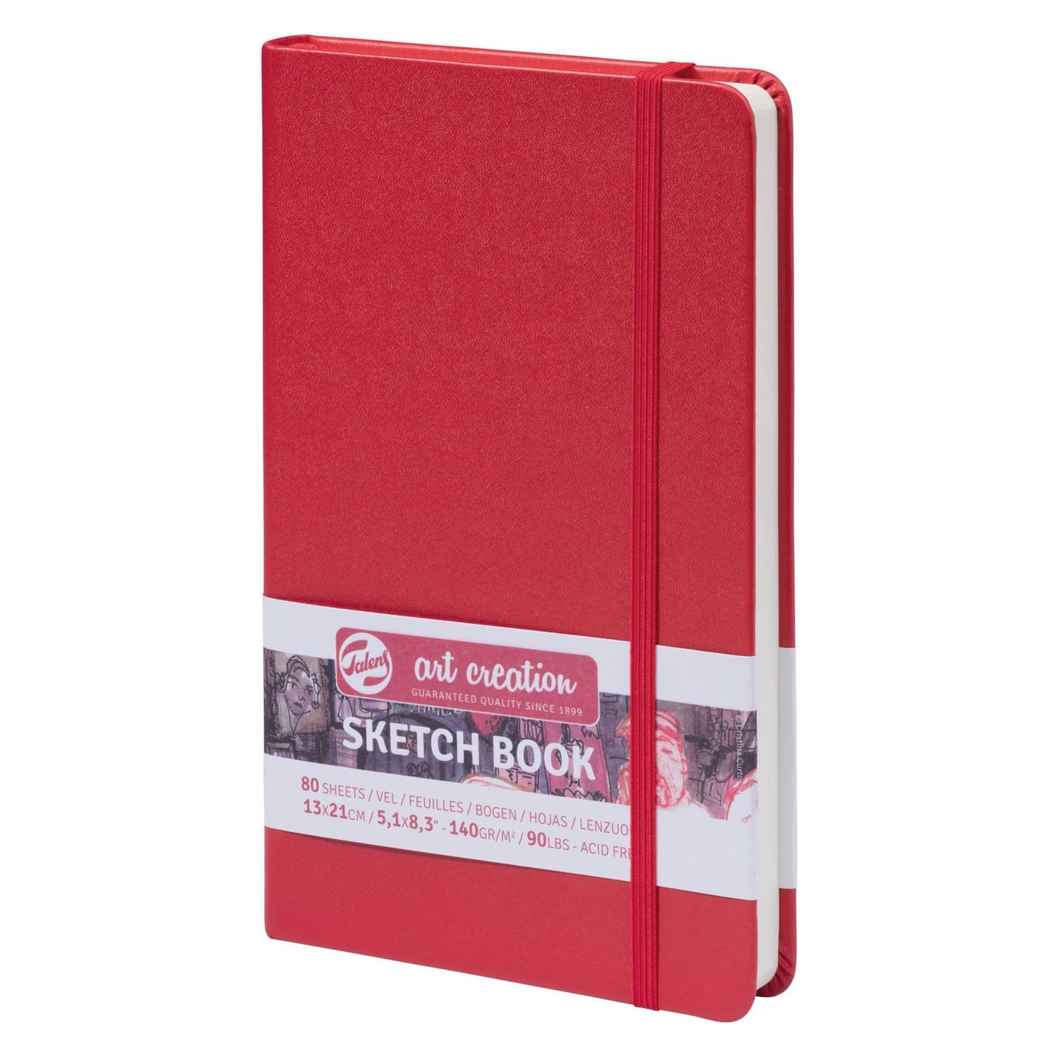 Talens Art Creation Sketch Book 5.1" x 8.3" Red
