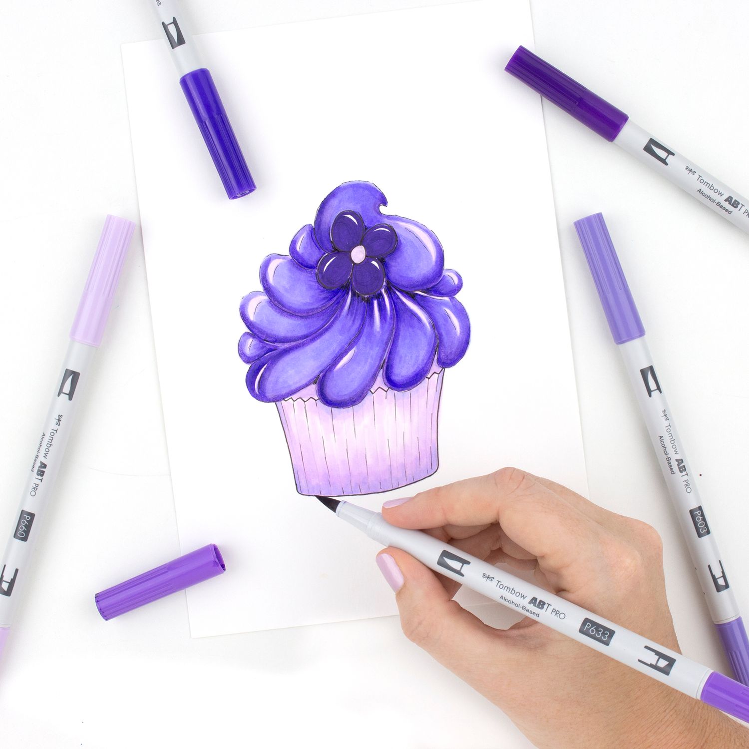 Tombow ABT Pro Alcohol Marker Set Purple Tones