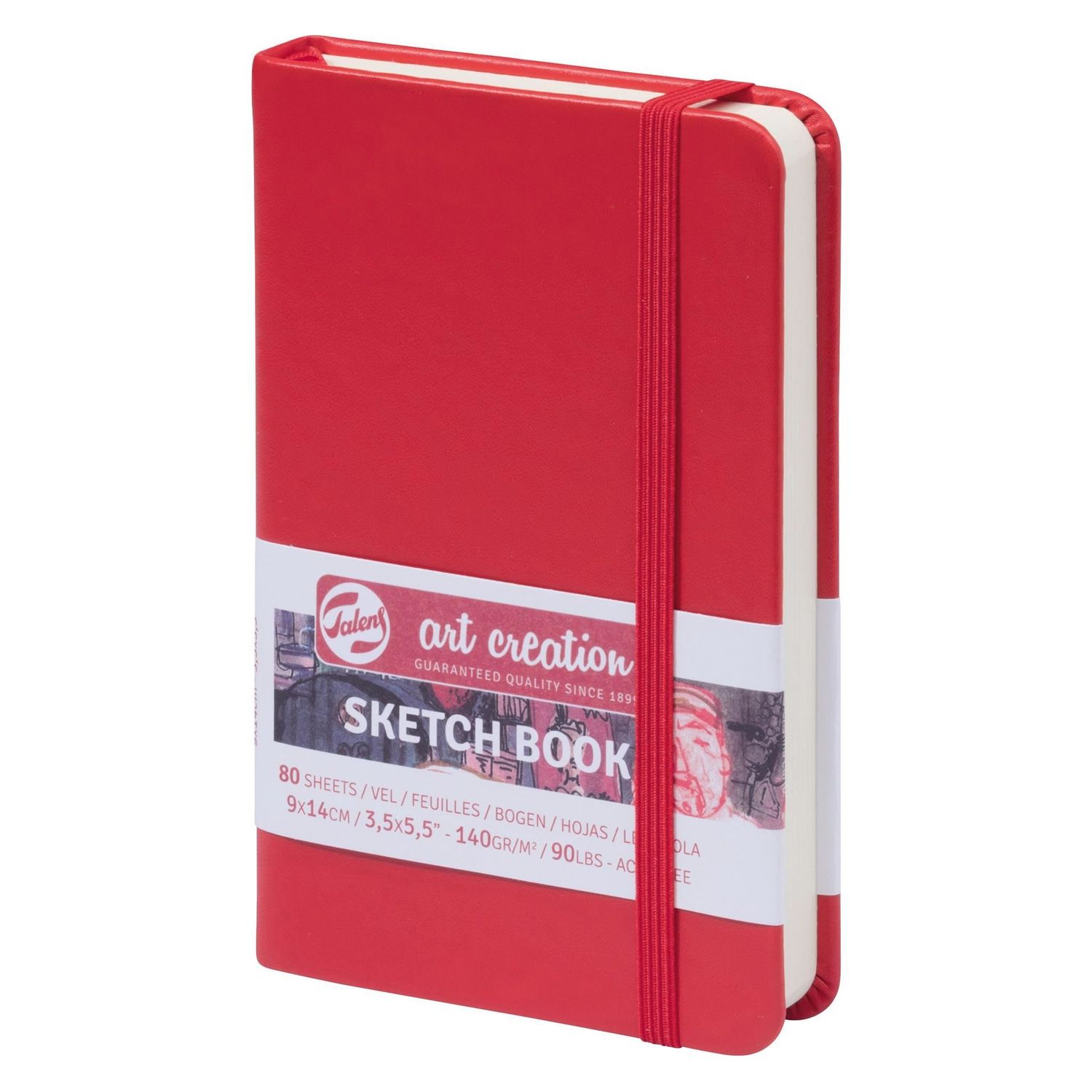 Talens Art Creation Sketch Book 3.5" x 5.5" Red