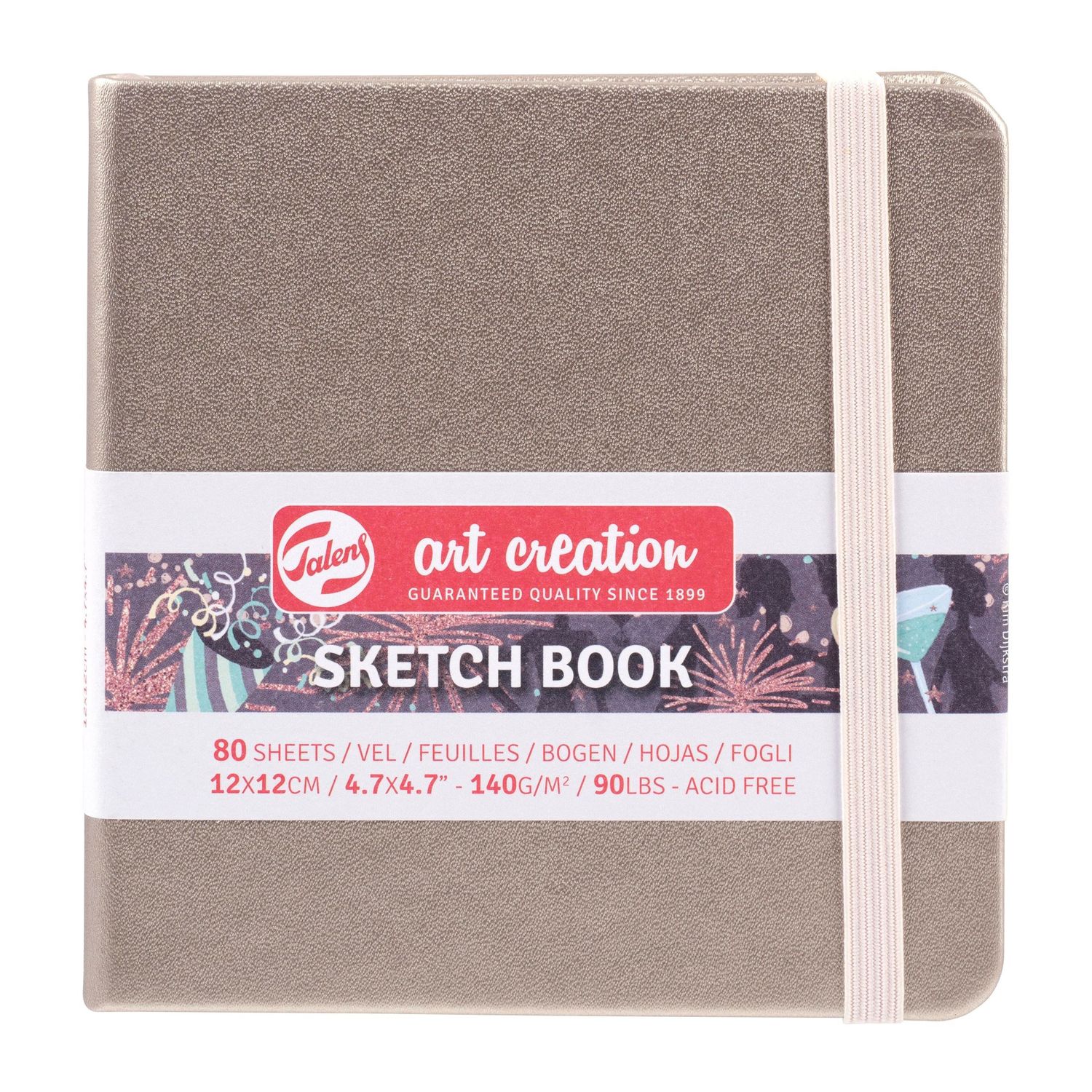 Talens Art Creation Sketch Book 4.7" x 4.7" Champagne Pink