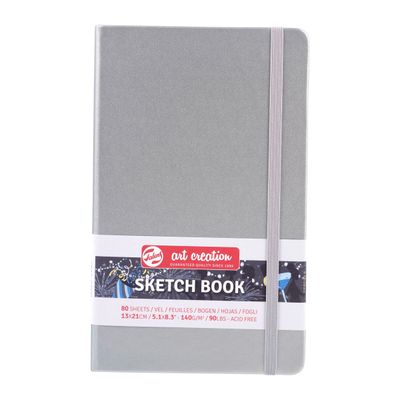 Talens Art Creation Sketch Book 5.1" x 8.3" Shiny Silver