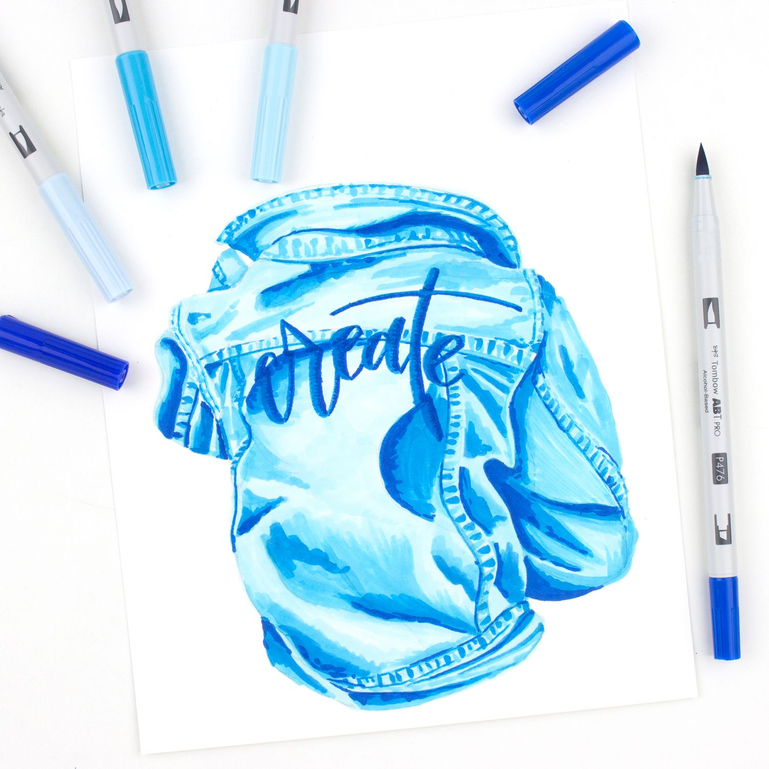 Tombow ABT Pro Alcohol Marker Set Blue Tones