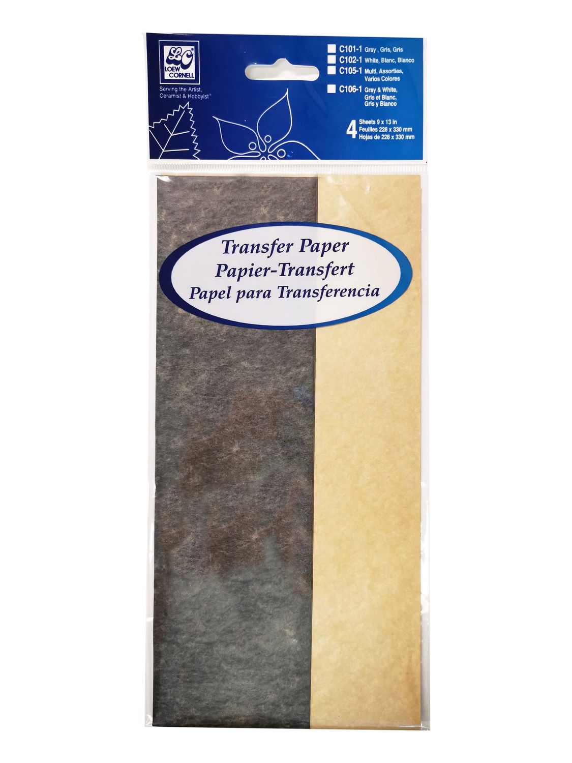 Transfer Paper Grey&amp;White 9x13 HJ/LC