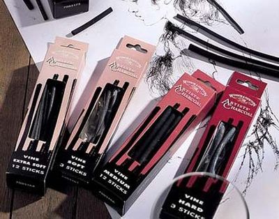 Vine Charcoal Hard 3pk