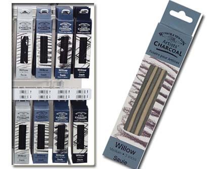 Willow Charcoal Thin 3pk