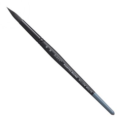 Willow Wolfe Siren Artist Watercolour Brush Pointed Round 12