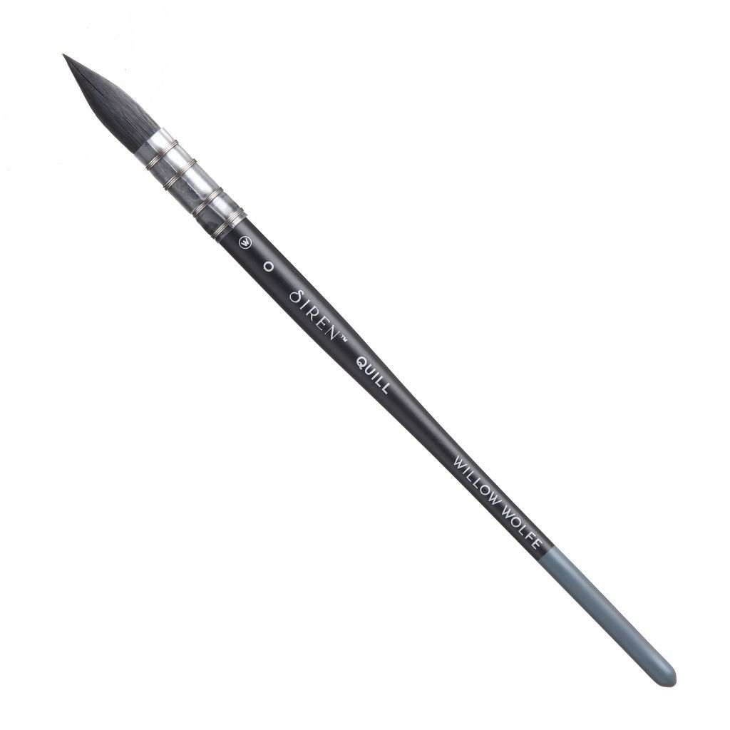 Willow Wolfe Siren Artist Watercolour Brush Quill 0