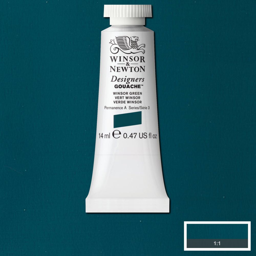 Winsor &amp; Newton Designers Gouache 14ml Winsor Green S3