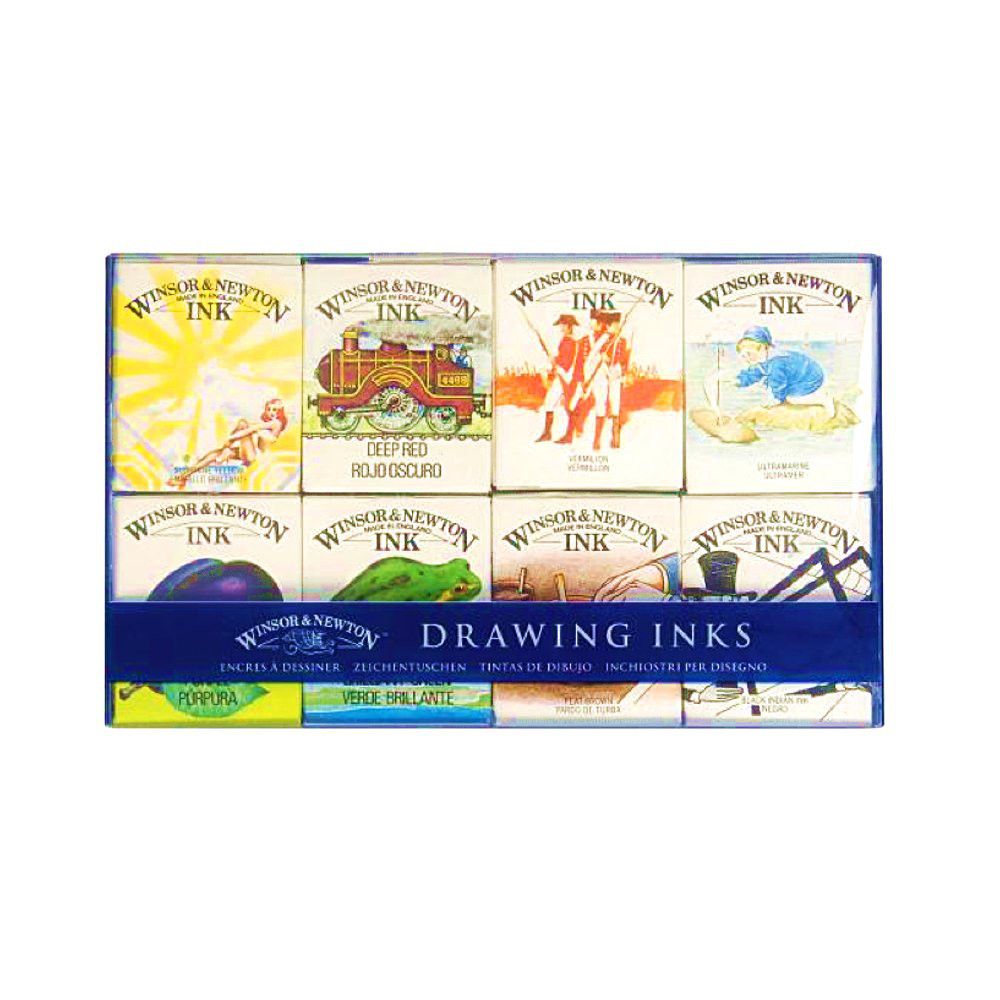 Winsor &amp; Newton Drawing Ink Set #2 -  8 Colours