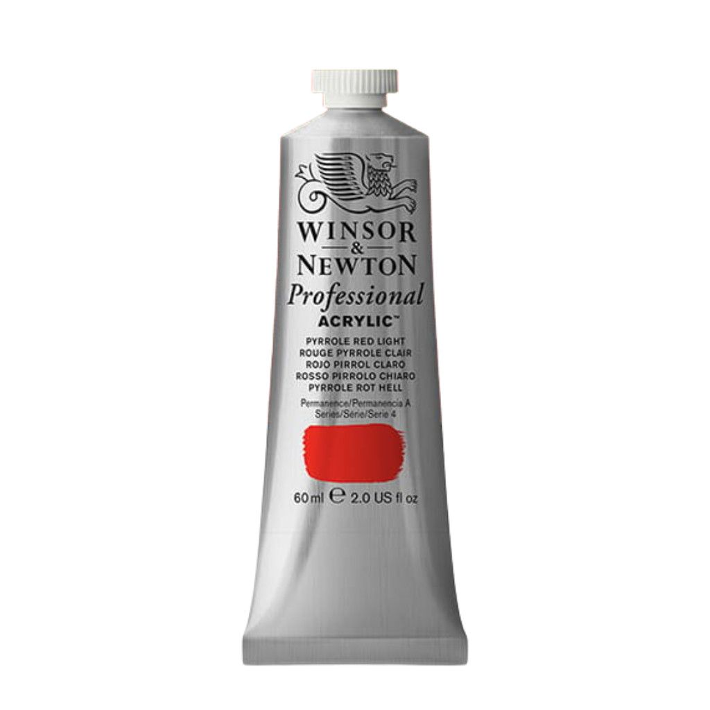 Winsor &amp; Newton Professional Acrylic 60ml Pyrrole Red Light