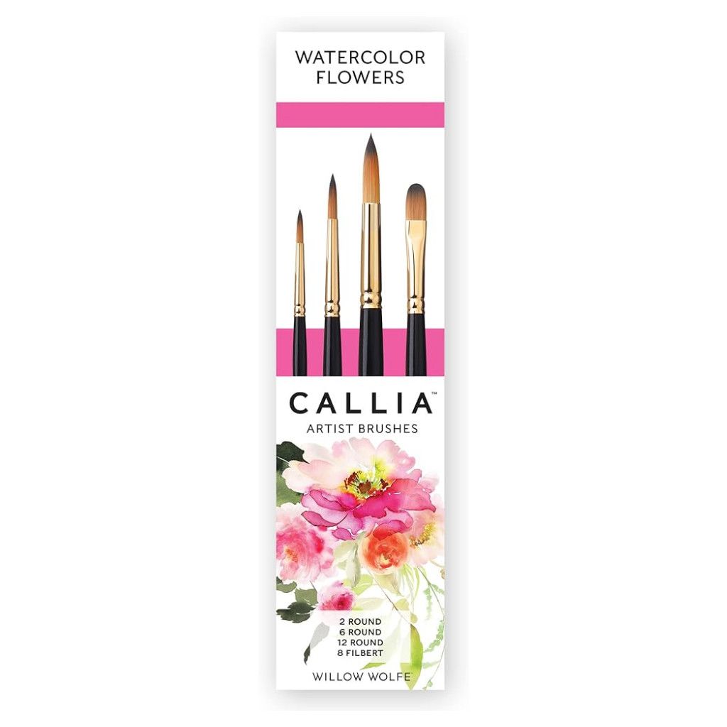 Willow Wolfe Callia Brush Set Watercolor Flowers