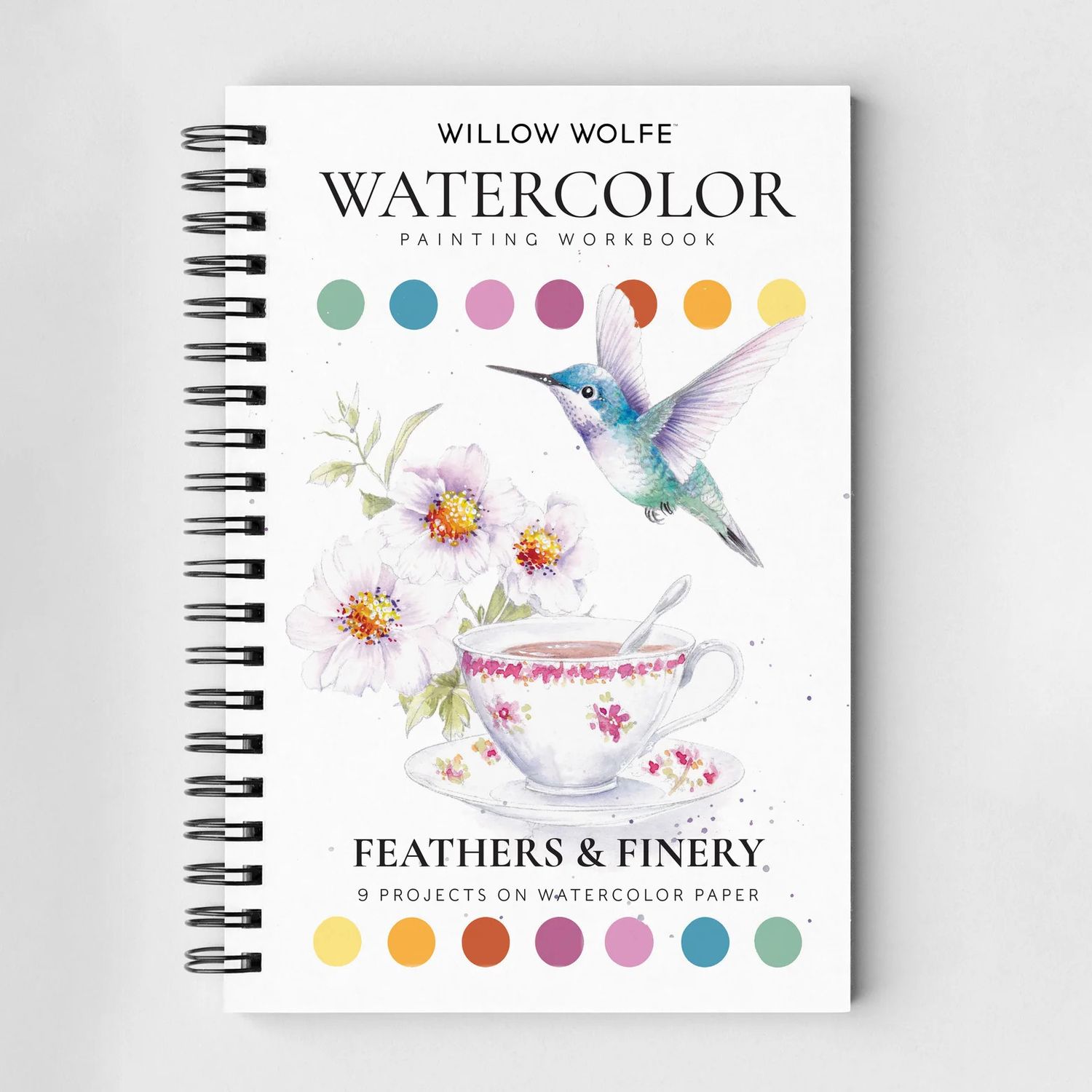 Willow Wolfe Watercolour Painting Workbook - Feathers &amp; Finery **ND**