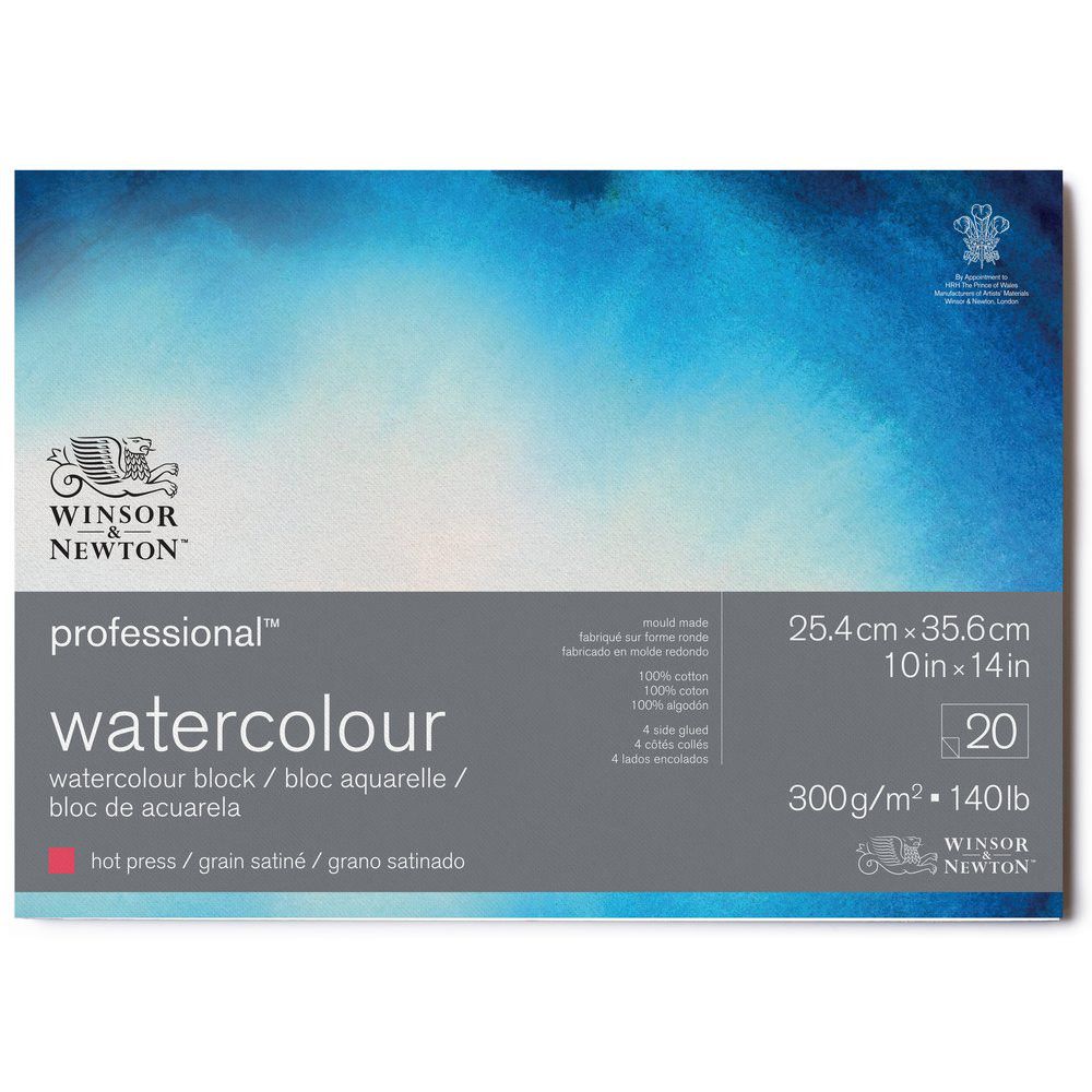Winsor &amp; Newton Pro Watercolour Block HP 140lb 10"x14"