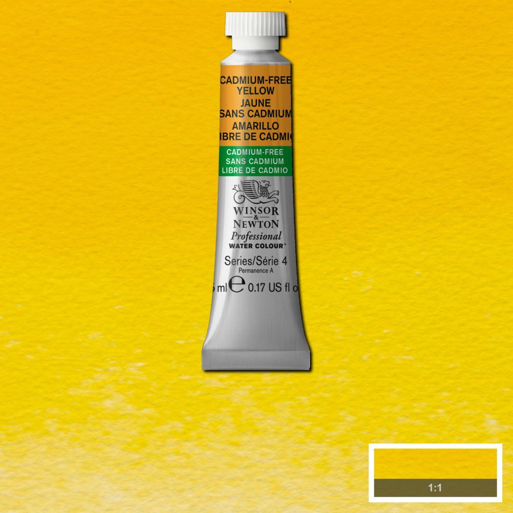 Winsor &amp; Newton Watercolour Professional 5ml Cadmium-Free Yellow S4