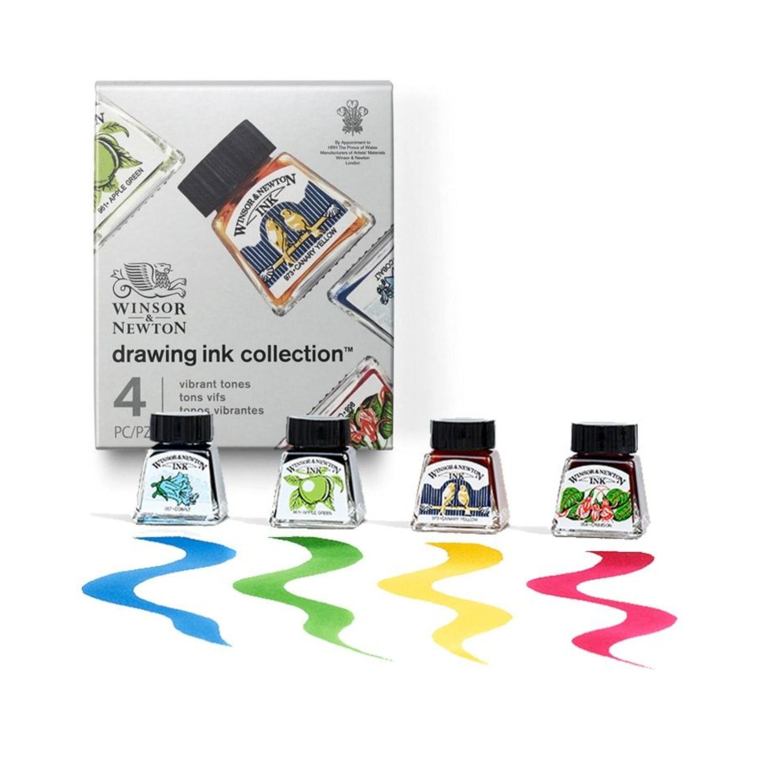 Winsor &amp; Newton Drawing Ink Collection Vibrant Tones