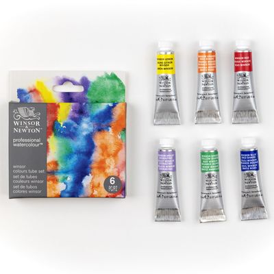 Winsor &amp; Newton Professional Watercolour Set 6 x 5ml Tubes **ND**