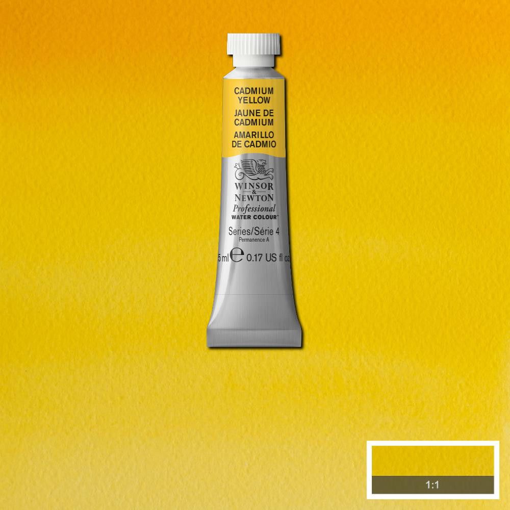 Winsor &amp; Newton Watercolour Professional 5ml Cadmium Yellow S4