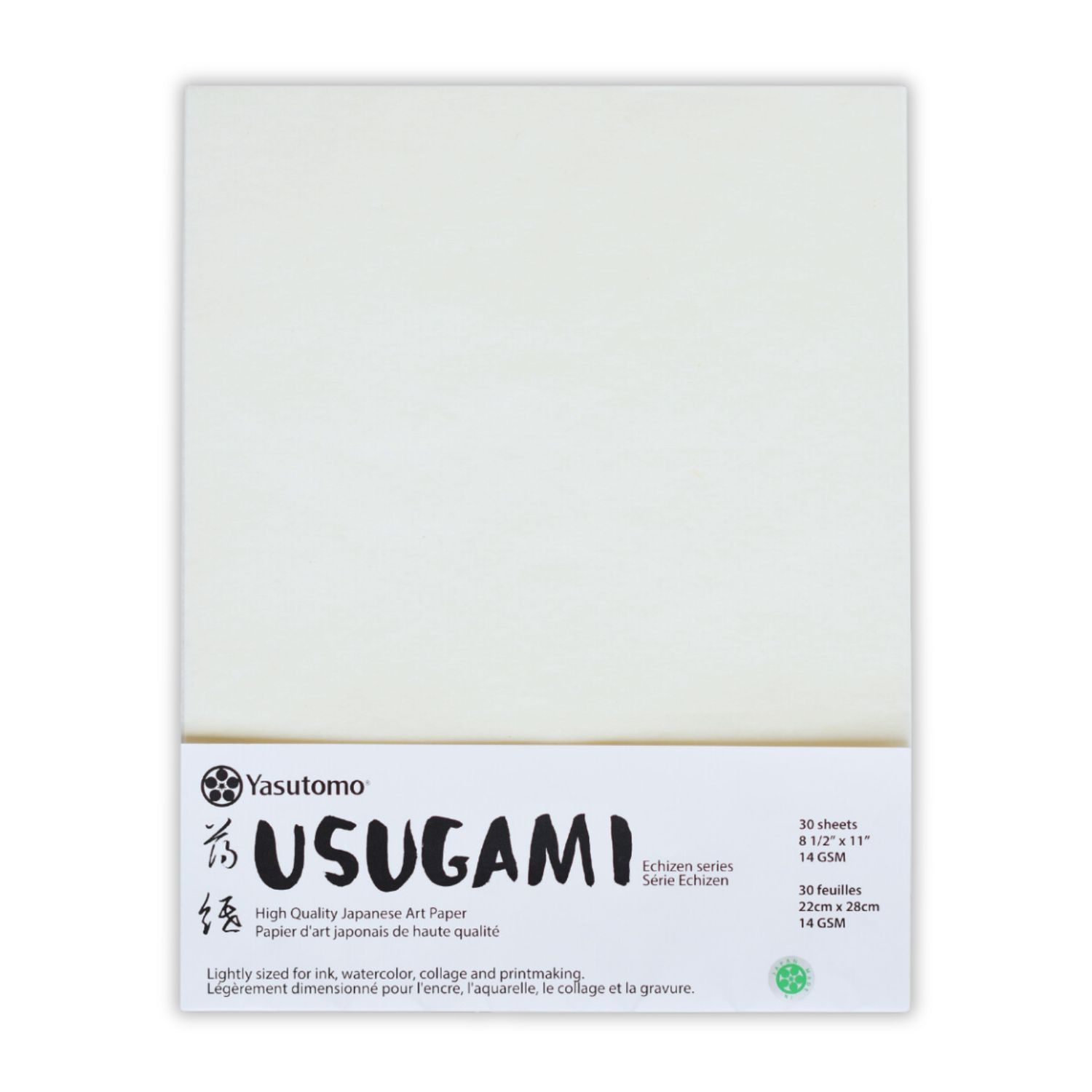 Yasutomo Usugami Paper 8 1/2" x 11" (30 Sheets)