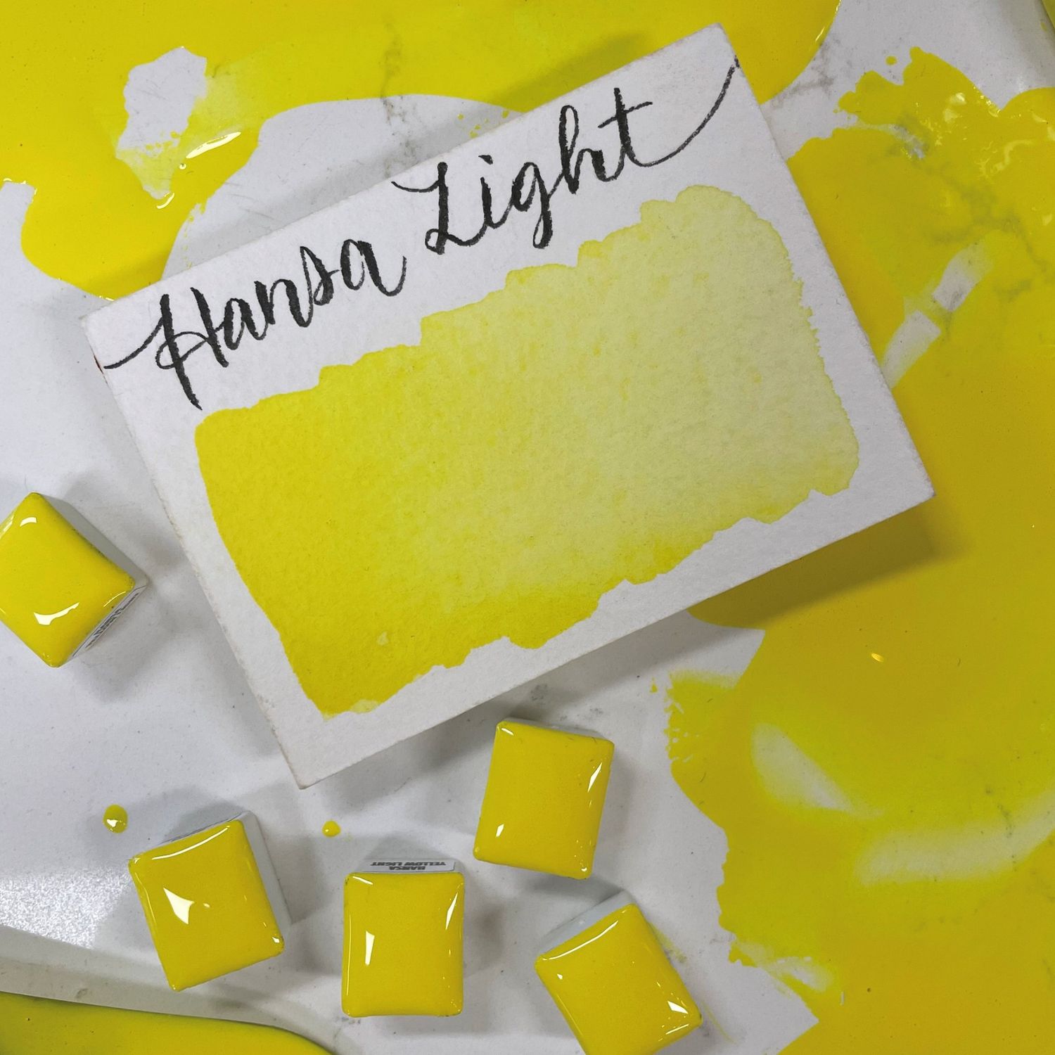 Stoneground Watercolour Half Pan Hansa Yellow Light S4 **ND**