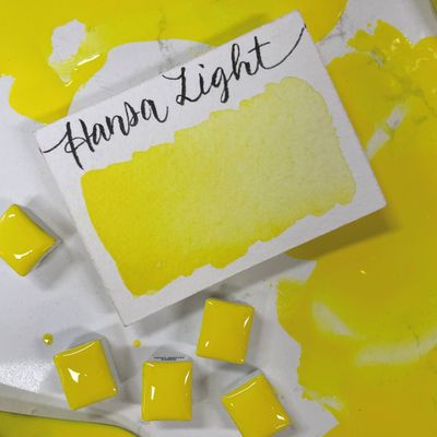 Stoneground Watercolour Half Pan Hansa Yellow Light S4 **ND**