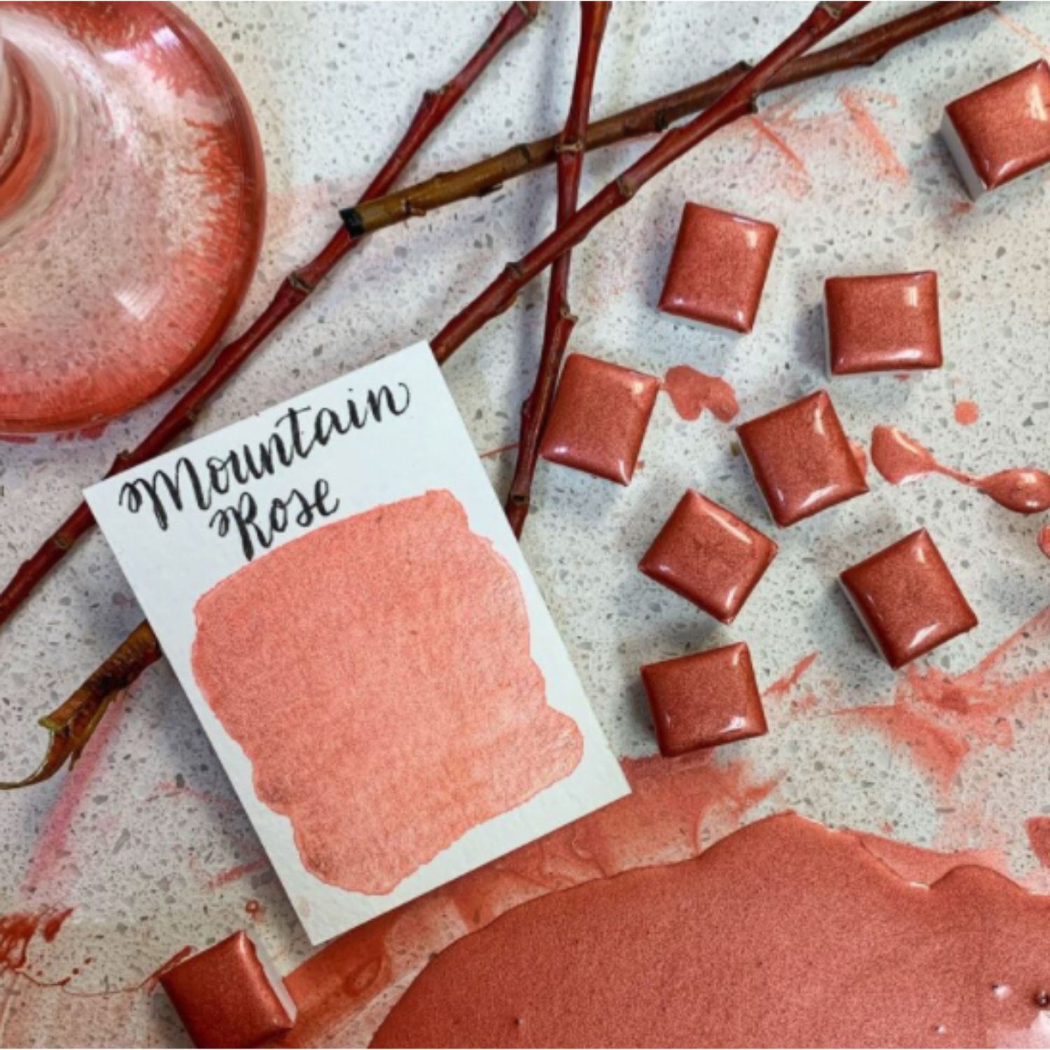 Stoneground Watercolour Half Pan Mountain Rose S3 **ND**