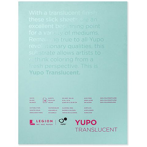 Yupo Pad Translucent 9" x 12" (15 Shts)