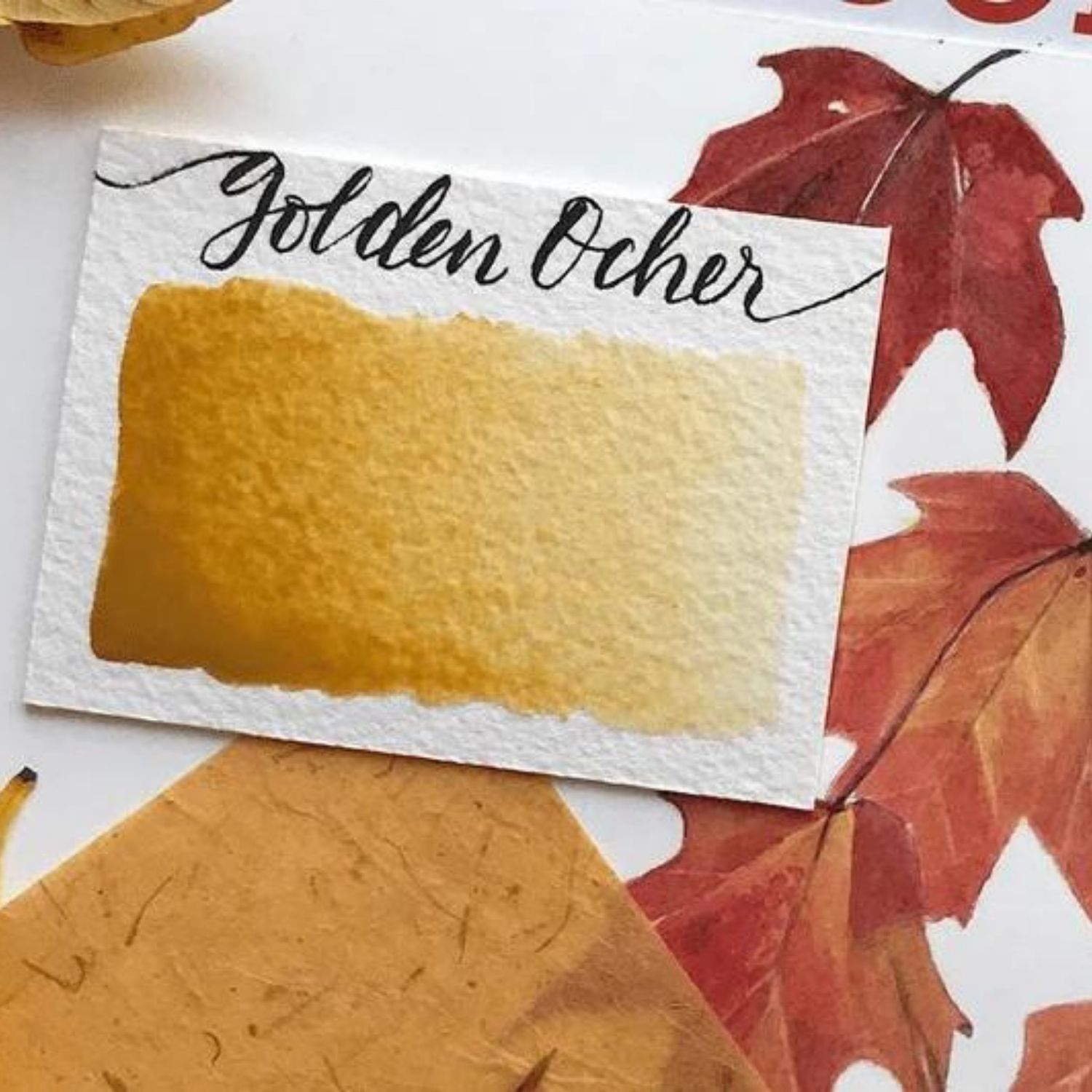 Stoneground Watercolour Half Pan Golden Ochre S1 **ND**