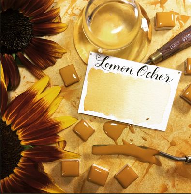 Stoneground Watercolour Half Pan Lemon Ocher S1 **ND**