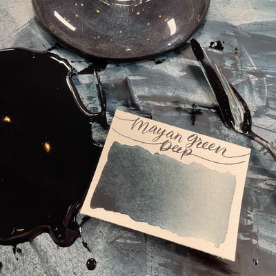 Stoneground Watercolour Half Pan Mayan Green Deep S1 **ND**