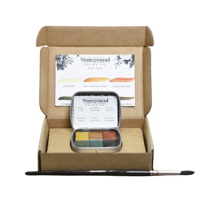 Stoneground Watercolour Palette - 6pc Historical Earth **ND**