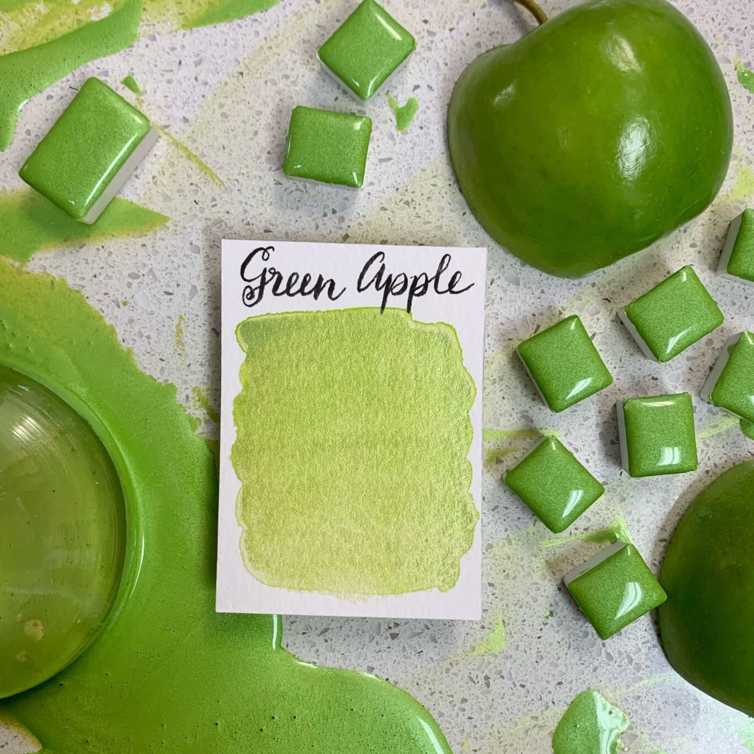 Stoneground Watercolour Half Pan Green Apple S3 **ND**