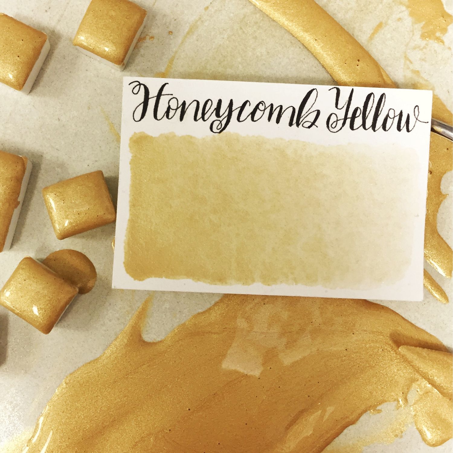 Stoneground Watercolour Half Pan Honeycomb Yellow S3 **ND**