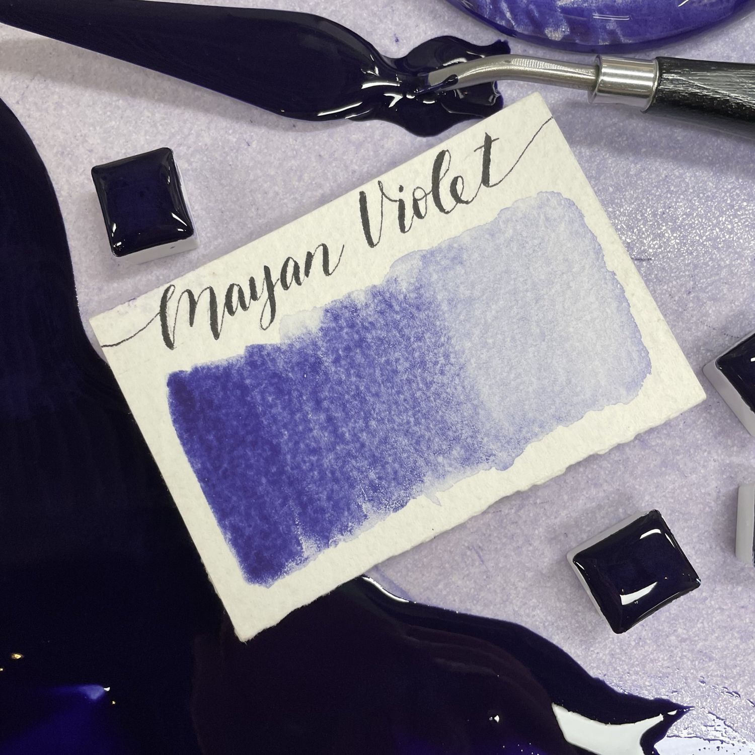 Stoneground Watercolour Half Pan Mayan Violet S1 **ND**