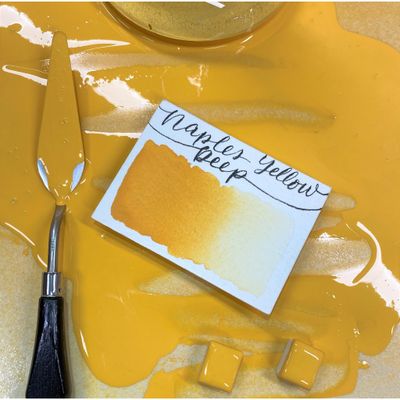 Stoneground Watercolour Half Pan Naples Yellow Deep S1 **ND**