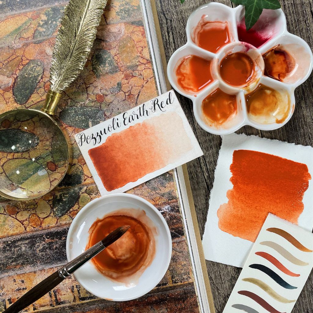 Stoneground Watercolour Half Pan Pozzuoli Red Earth S1 **ND**