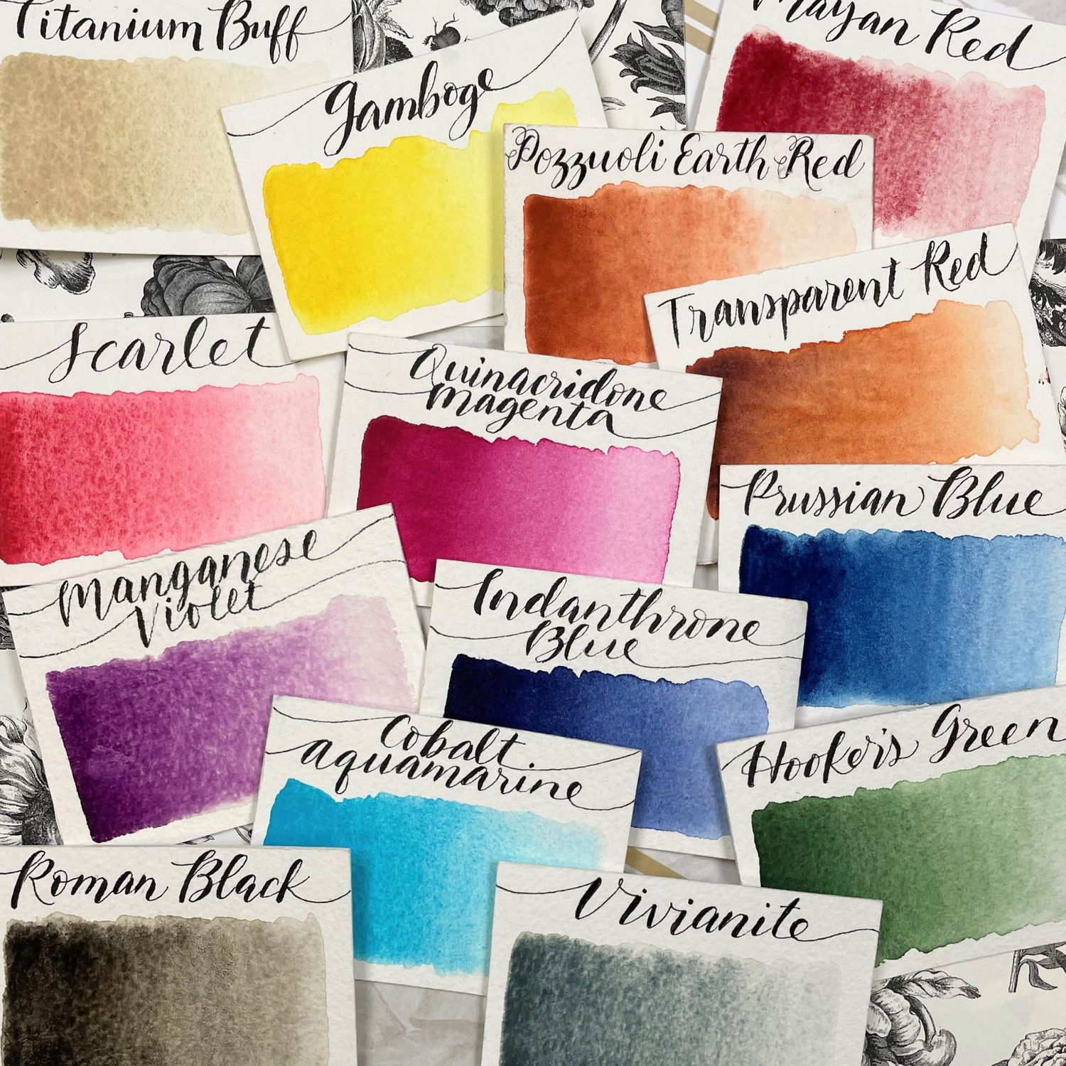 Stoneground Watercolour Palette - 14pc Night Garden **ND**